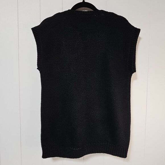 Vintage Womens Miniature Schnauzer Fuzzy Dog Sleeveless Pullover Sweater Small - Picture 6 of 13